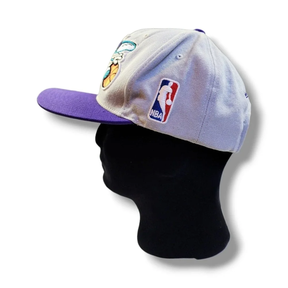 Mitchell & Ness NBA Charlotte Hornets 2 Tone Snapback Hat Cap 100%‎ Wool